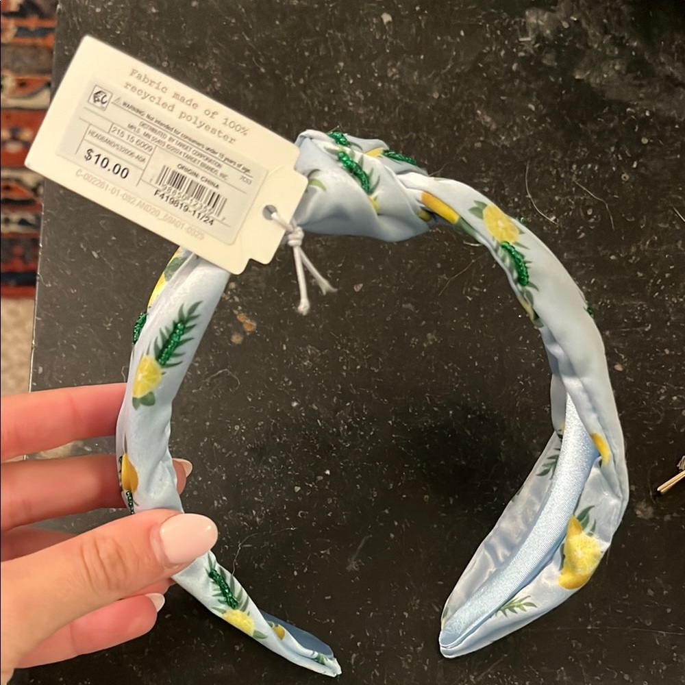 Floral Blue Headband